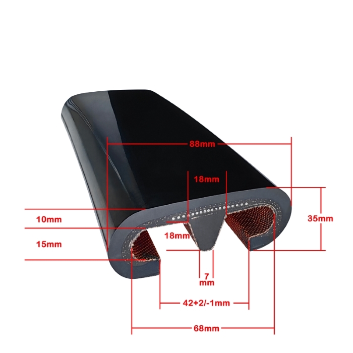 FT300V rubber escalator handrail